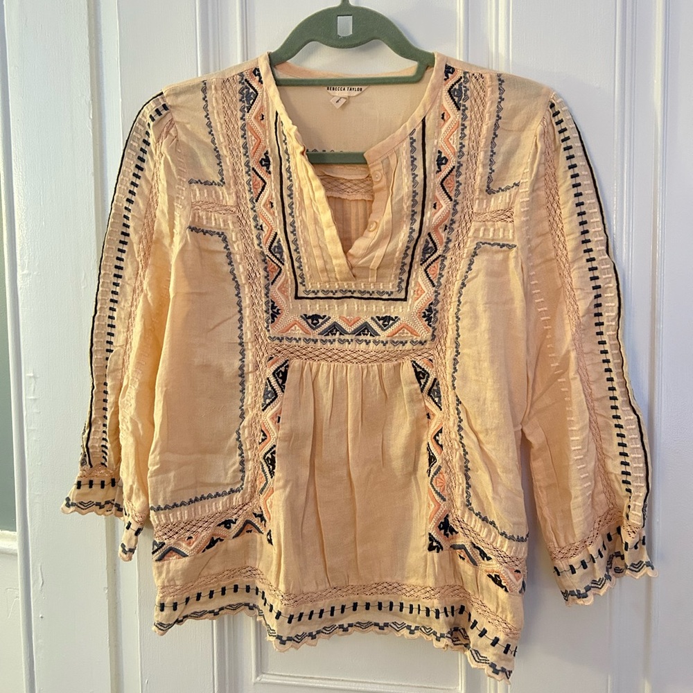 Rebecca Taylor embroidered blouse